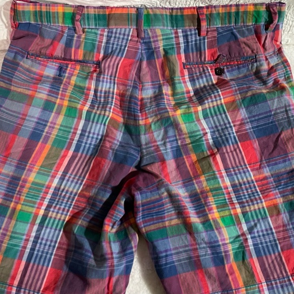 Polo Men's Plaid Golf Shorts Links Fit Size 36 - Picture 2 of 3